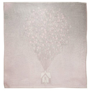 Розова бебешка пелена 75/75 БАЛОНИ - Бамбук, Лукс